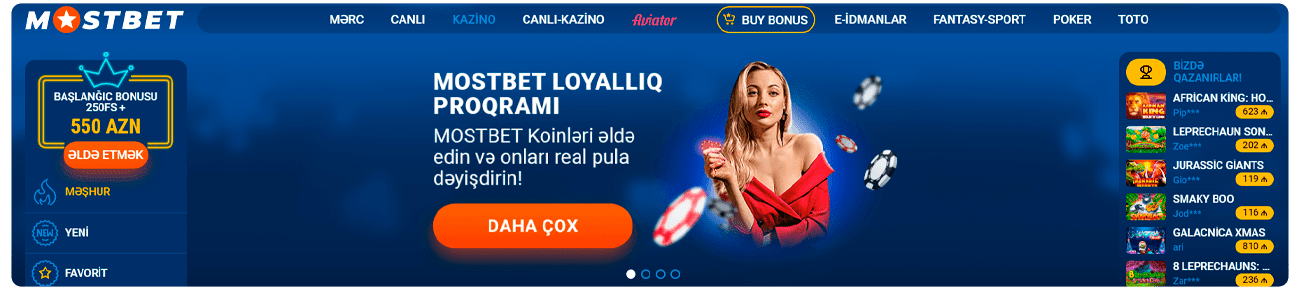 Mostbet AZ 91 Bonuslar